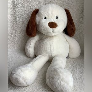 Animal Adventure Large 22 inch Plush White Brown Floppy Dog Stuffed Animal Toy